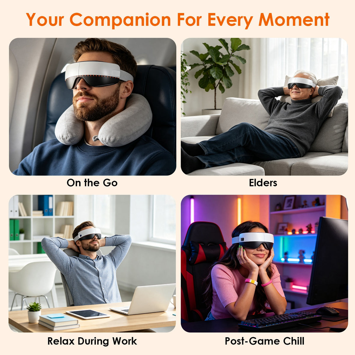 Lumière Rest heated eye massager detail