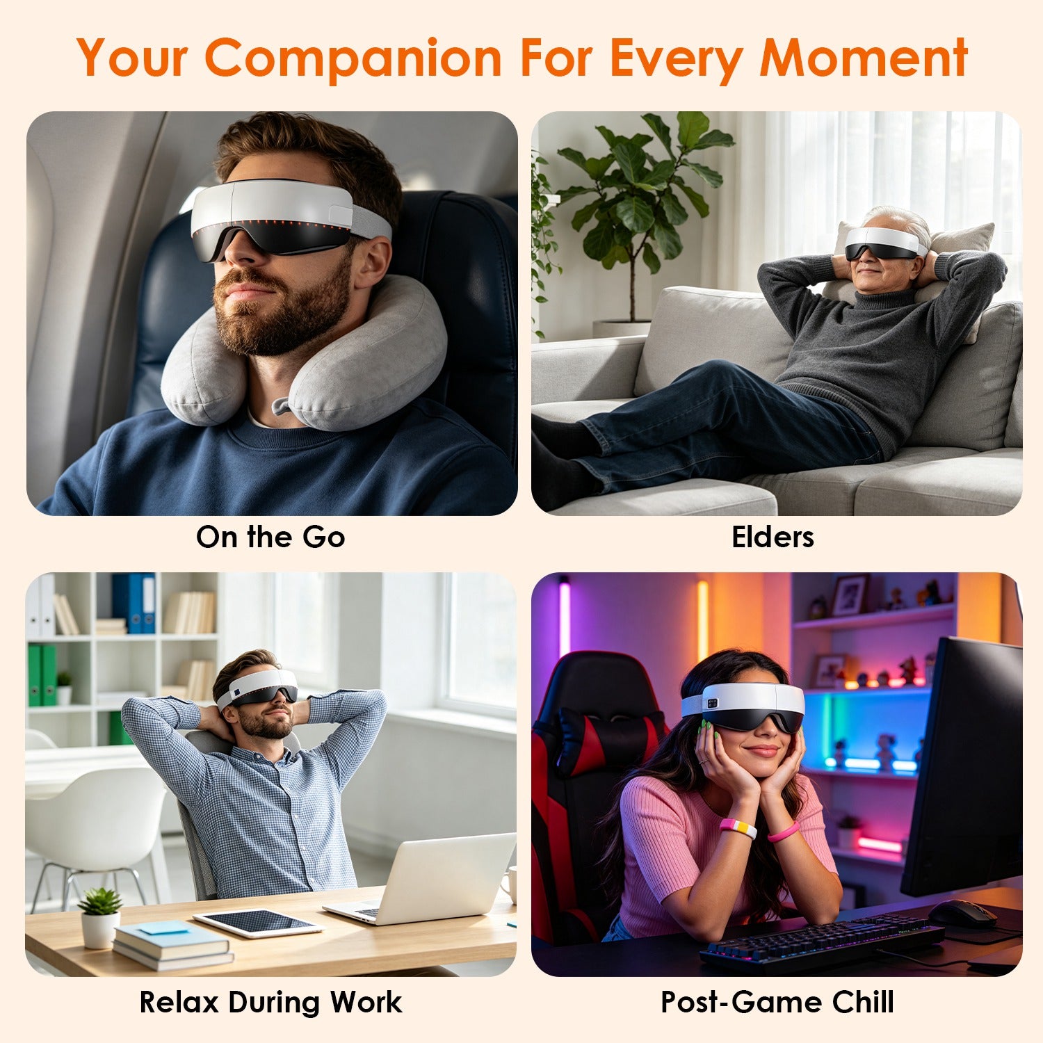 Lumière Rest heated eye massager detail