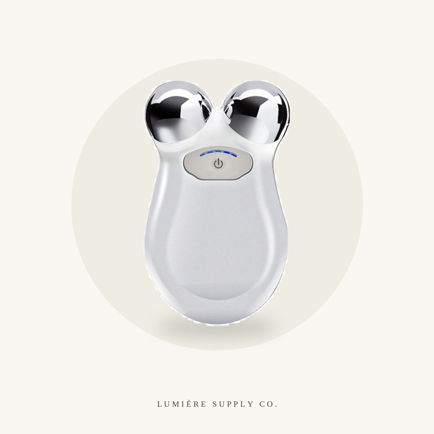 Lumière Lift microcurrent toning device on a cream background
